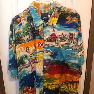 Vintage Jams World button down  Balboa San Diego